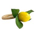 8pcs Simulation Lemon Plant Napkin Ring Fruit Meal Buckle Hotel Ring