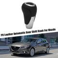 Car Automatic Gear Shift Knob Leather Shift Lever for Mazda 3 5 8