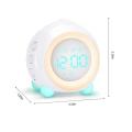 Kids Alarm Clock for Kids Color Night Light, Adjustable Blue