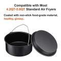 Air Fryer Accessories 8 Inch Cake Barrel Pizza Pan Set Of 2