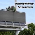 Balcony Shade Net Balcony Screen Cover for Outdoor Backyard-grey