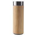 Bamboo 500ml Stainless Steel Liner Vacuum Flask Insulation Bottle
