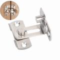 4 Inches 90 Degree Door Bolt with Screws for Doors Sliding Lock 5pcs