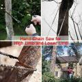 High Tree Rope Saw,68 Sharp Teeth Blades On Both Sides, for Camping