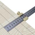 Adjustable Steel Ruler Positioning Block Angle Marking Gauge(type-d)