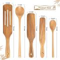 7 Pcs Kitchen Tools Wood Spoons for Cooking Kitchen Utensil Set