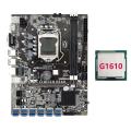 B75 Eth Mining Motherboard with G1610 Cpu Lga1155 Support 2xddr3