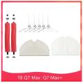15pcs for Roboroc T8 / Q7 Max / Max+ Main Brush Mop Cloth Side Brush