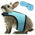 Rabbit Harness Lead Soft Harness for Rabbits Mesh (l, Blue)