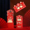 4 Pcs Chinese Red Envelopes for Lunar New Year 2022 Year, D