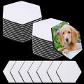 30 Pcs Coasters Blank Cup Mat for Sublimation Transfer Diy Hexagon