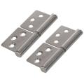 3 Inch Silver Stainless Steel 360 Degree Door Flag Hinge 2 Pieces