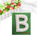 Patch A-z for Clothing White Pearl Applique Diy Name for Bags/shoes