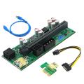 1 Pcs 010-x Pcie 1x to 16x Usb3.0 60mm Graphics Card for Gpu Mining