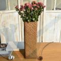 Rattan Flower Vase Bamboo Baskets Tall Vases for Home Decor White