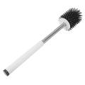 Stainless Steel Long Handle Silicone Cleaning Brush Toilet Brush