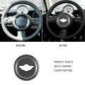 Carbon Fiber Steering Wheel Cover Sticker for Mini Cooper R55 R56 R