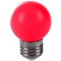 E27 Led Warmrot Licht Kunststoff Lampe Birne(0.5w Leistung,rot)