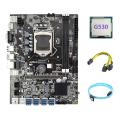 B75 Eth Mining Motherboard 8xpcie to Usb+g530 Cpu+sata3.0 Serial