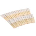 30 Pcs Folding Paper Hand Fan Gift Birthday Party Decoration(white)