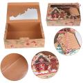 Christmas Cookie Boxes with Window, Holiday Boxes for Gift Giving