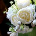 2pcs Artificial Peony Flower Bouquet,for Party Home Decor(white)