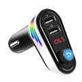 Ap02 Car Bluetooth Mp3 Player Dual Usb Car Charger with Lights,silver