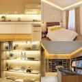 320 Led 12v Cob Led Strip Light Warm White 3000k for Bedroom Home