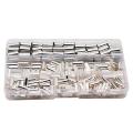 240pcs Wire Copper Crimp Fitting,awg 4,6,8,10 Non Insulated Cable Kit