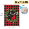 Christmas Garden Flag Double Sided,outdoor Decor for Outside Front, A
