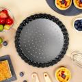 4 Pack 5 Inch Round Perforated Pizza Baking Tray with Holes for Cakes