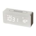 Temperature Humidity Voice Control Snooze Electronic Desk Clock 3