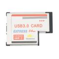 5gbps 2 Port Hidden Inside Usb 3.0 Hub to Express Card Expresscard