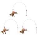 Cats Bouncy Rod with Bell and Feathers 36in - Playing Toys for Cats