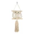 Owl Primary Color Cotton Rope Wall Hanging Decoration Home Bedroom