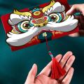 Folding Red Envelope Dance Lion Hongbao Spring Festival Gift Bag A