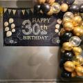 Black Gold Balloons Garland Kit 120pcs for Weddings, Birthday Party