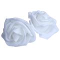 50x Foam Roses Artificial Flower Wedding Bouquet Party Diy White