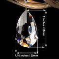 20pcs Chandelier Crystals Teardrop Pendants Parts Beads(50mm,clear)
