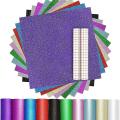Adhesive Vinyl Pack 12 Sheets(10 Assorted Color Vinyls & 2 Transfers) A