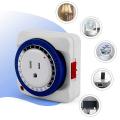 Outlet Timer Switch 24 Hour Plug-in Mechanical Outlet Timer Us Plug