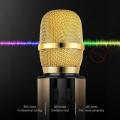 Bluetooth Dual Speaker Karaoke Mic for Live Streaming Speech Pink