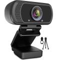 1080p Webcam with Microphone, Pro Webcam for Recording, Conferencing