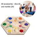 Game Board Double Sided Painted with 6 Colors for Adults Kids Family