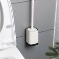 Silicone Toilet Brush No Dead Corners for Washing Toilet White