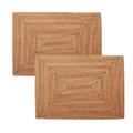 2 Pcs Table Non Slip Rattan Placemats Dining Table Heat Resistant