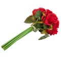 12pcs/lots Rose Flowers Wedding Bouquet Rose Silk(red