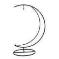 1 Piece Hand-made Iron Moon Shape Wedding Glass Ball Hanging Stand