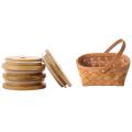 Storage Basket Wooden Storage Basket with Handle Storage Container