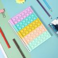 A5 Finger Bubble Silicone Cover Notebook for School Home (b1)